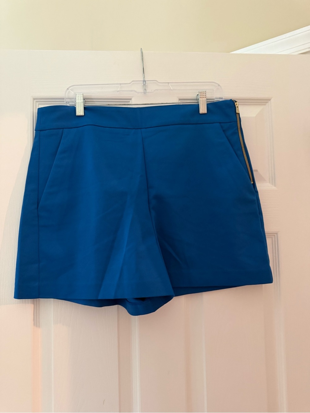 Lilly Pulitzer Royal Blue Tailored Zip-Accent Shorts